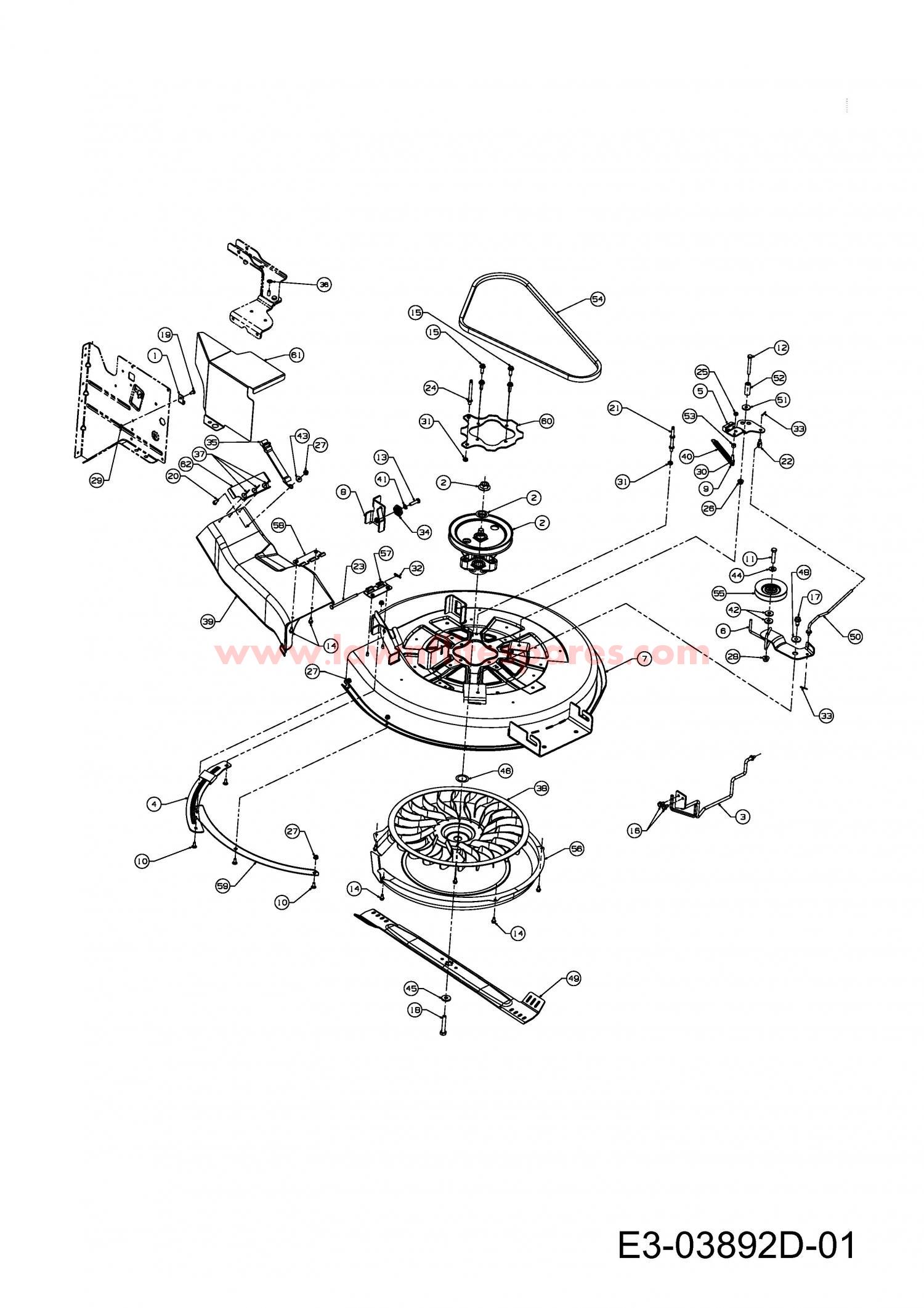 Mtd Lt 12.5 38 Riding Mower Parts